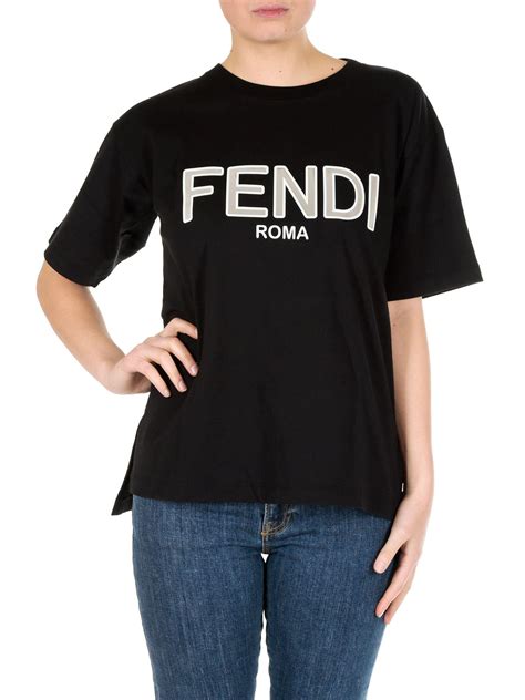 fendi black cotton t shirt